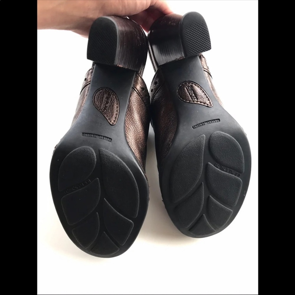 Born Metallic Brown Leather Heeled Mules - Picture 8 of 8